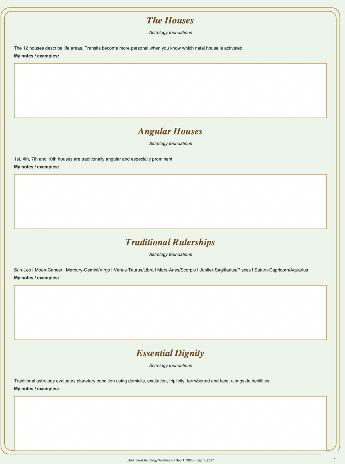 Life's Tarot Astrology Workbook