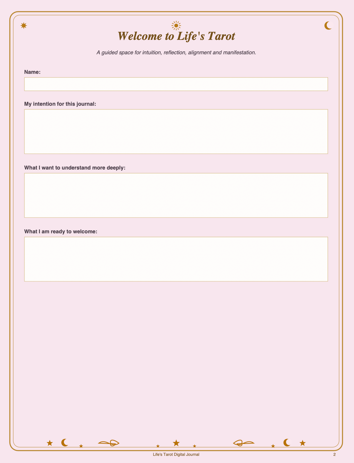 Life's Tarot Digital Journal