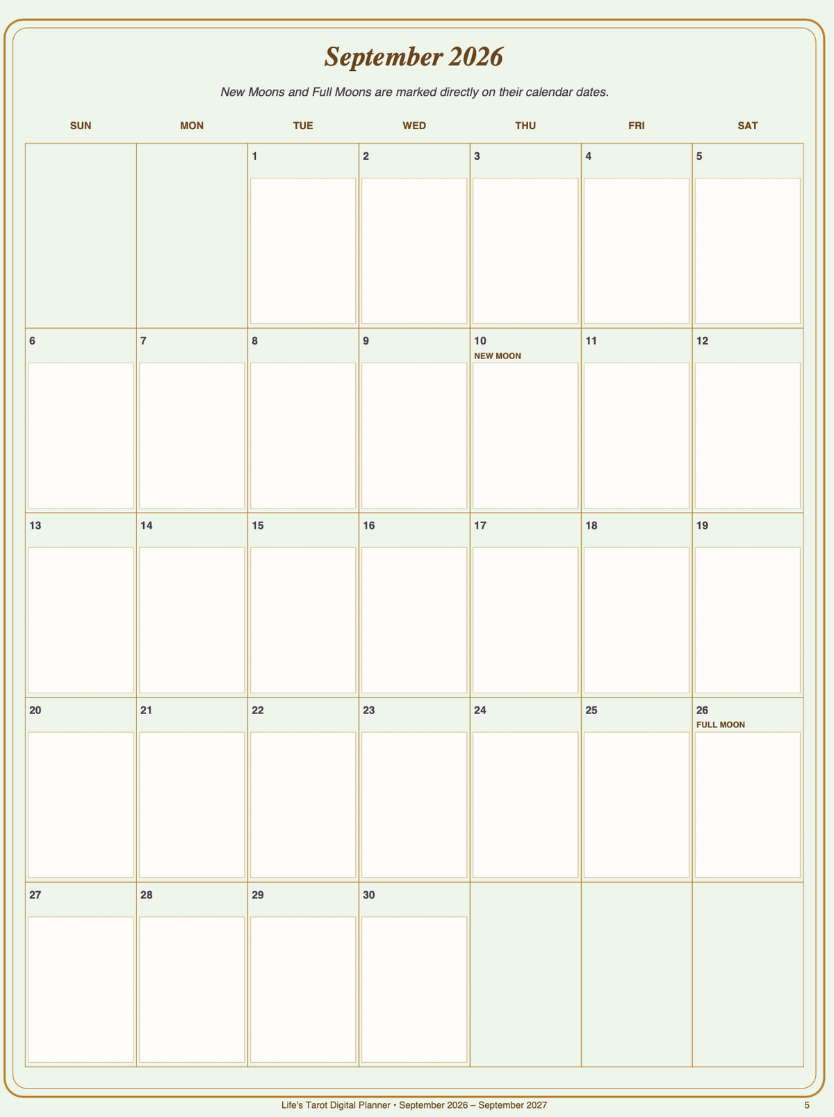 Life's Tarot Digital Planner