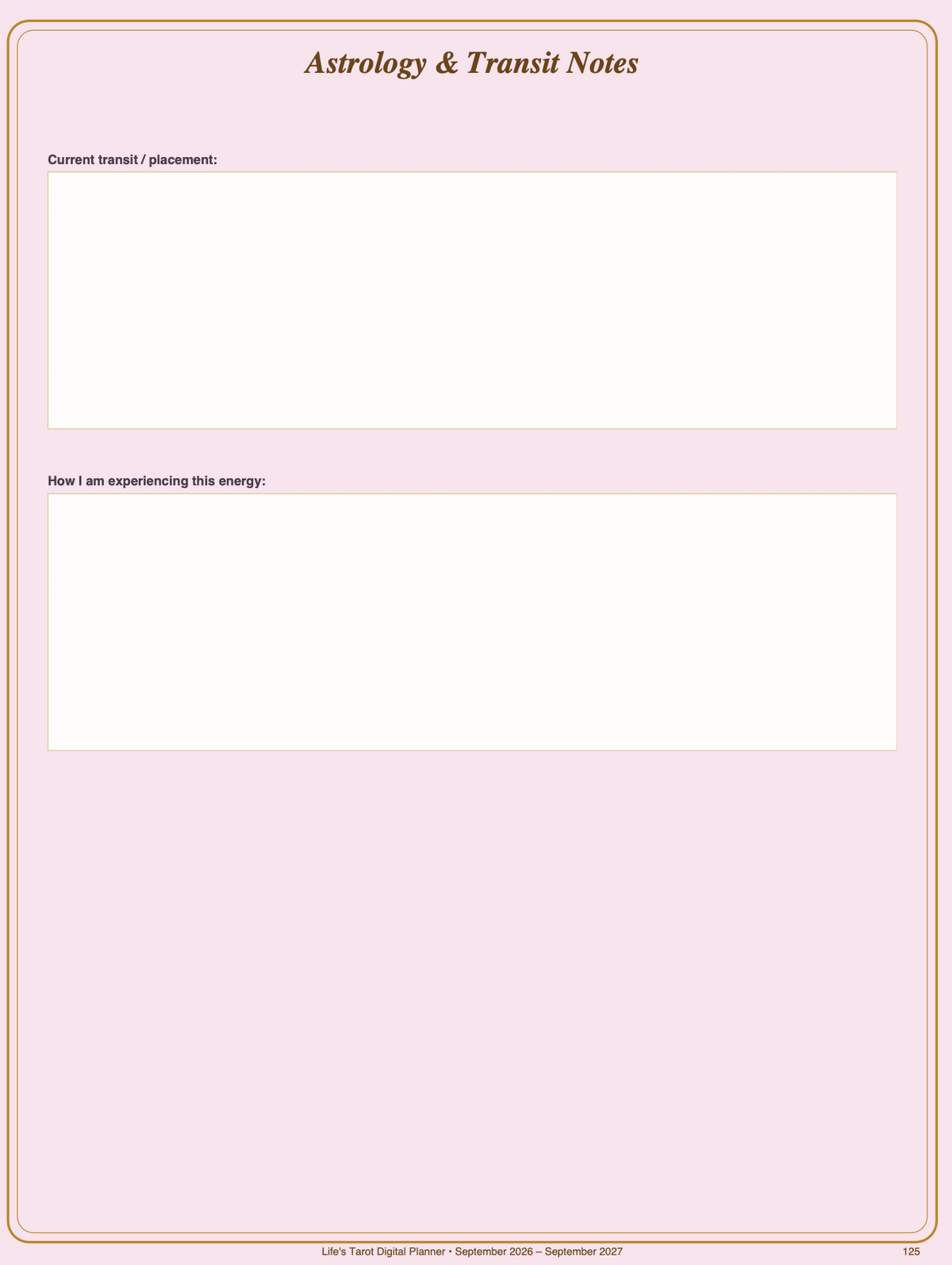 Life's Tarot Digital Planner